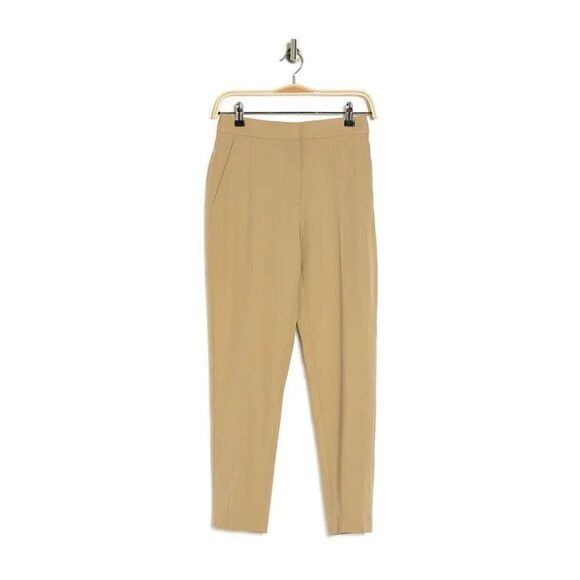 Burberry Burberry Womens Tan Wool Tailored Cropped Straight Leg Trous Size 30" / US 8 / IT 44 - 9 Thumbnail