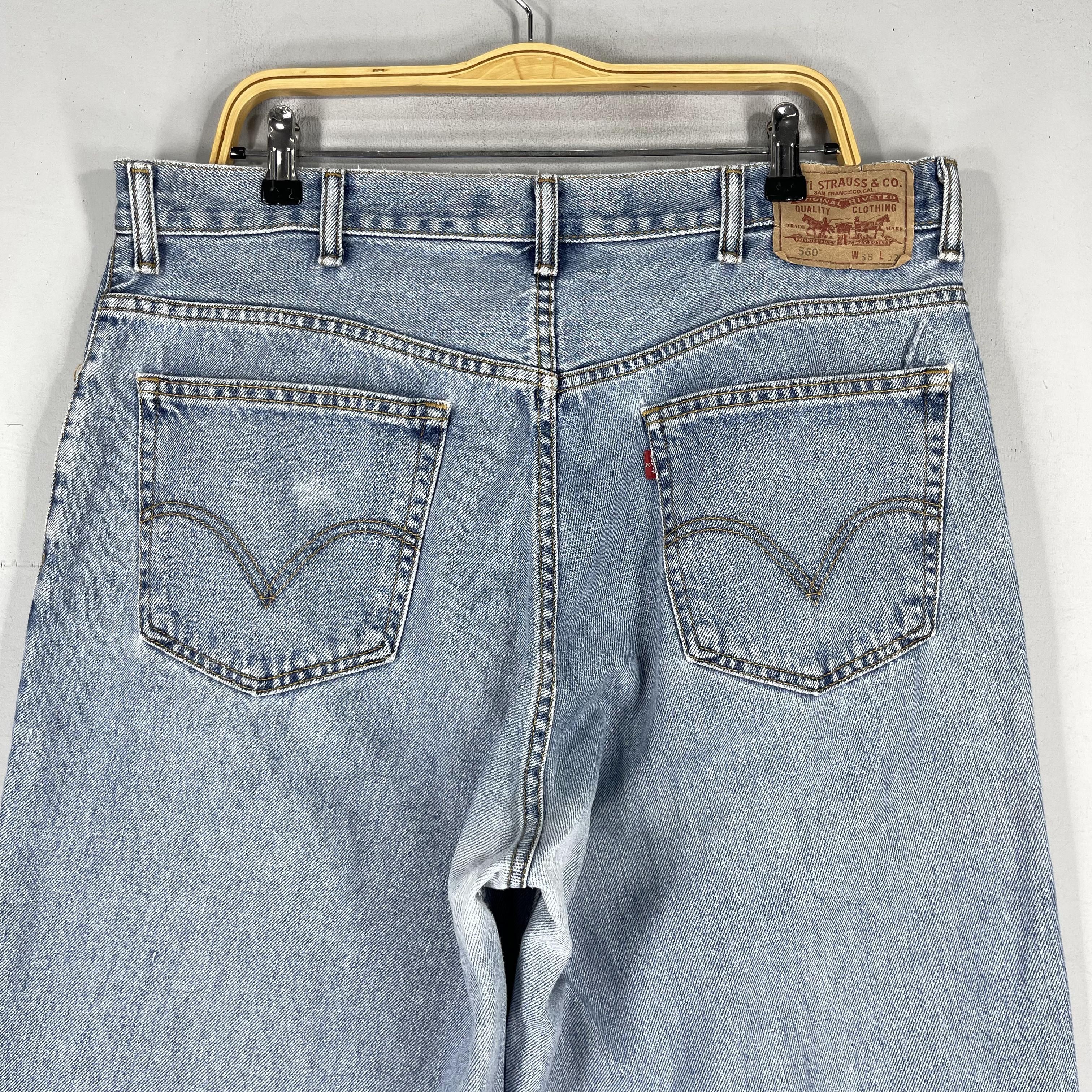 Levi's × Vintage W37 L32 Vintage Levis 560 Distressed Reconstruct Jeans Size US 38 / EU 54 - 9 Thumbnail