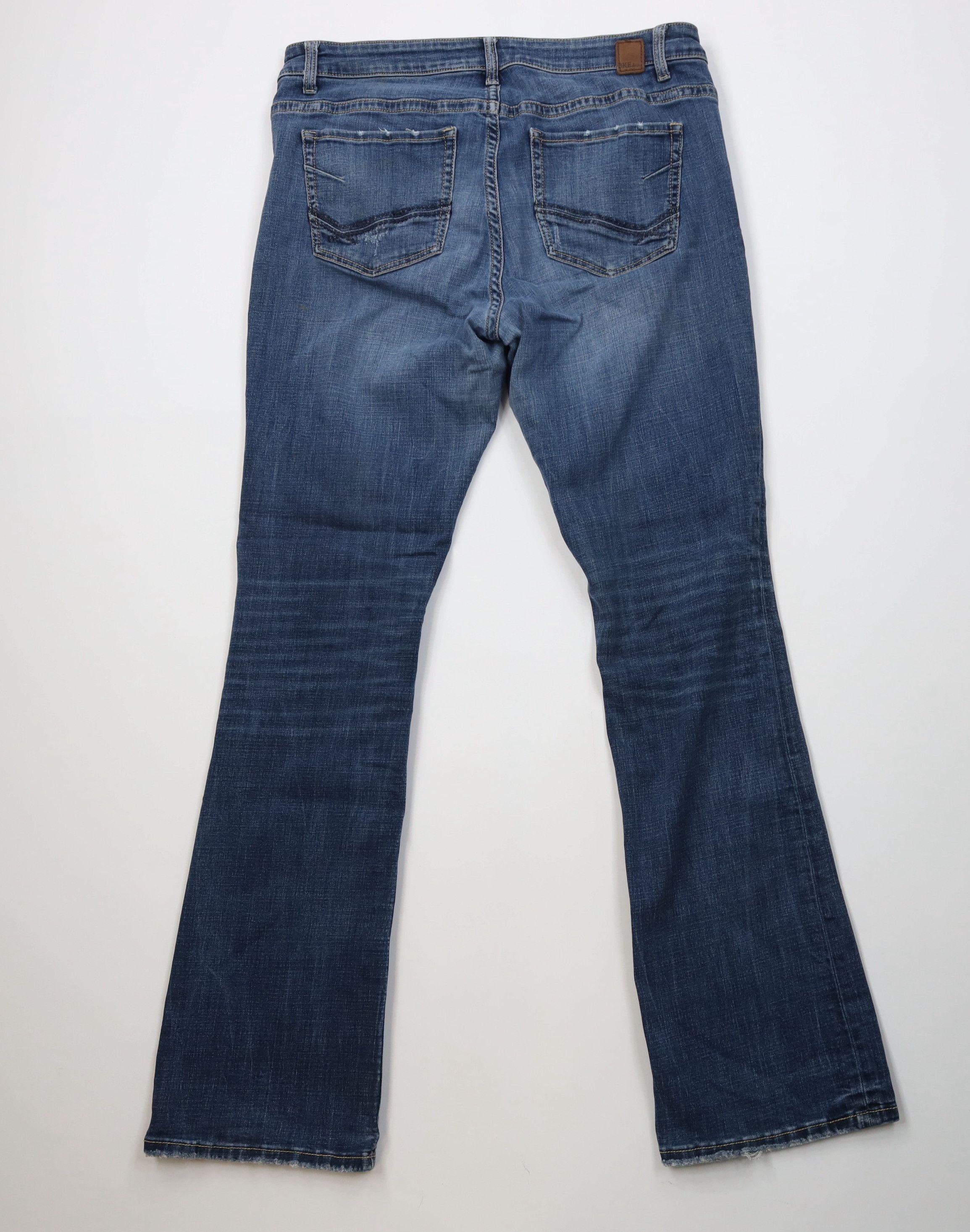 Vintage Buckle BKE Stitch Payton Flared Bootcut Denim Jeans Blue Size 33" - 11 Thumbnail