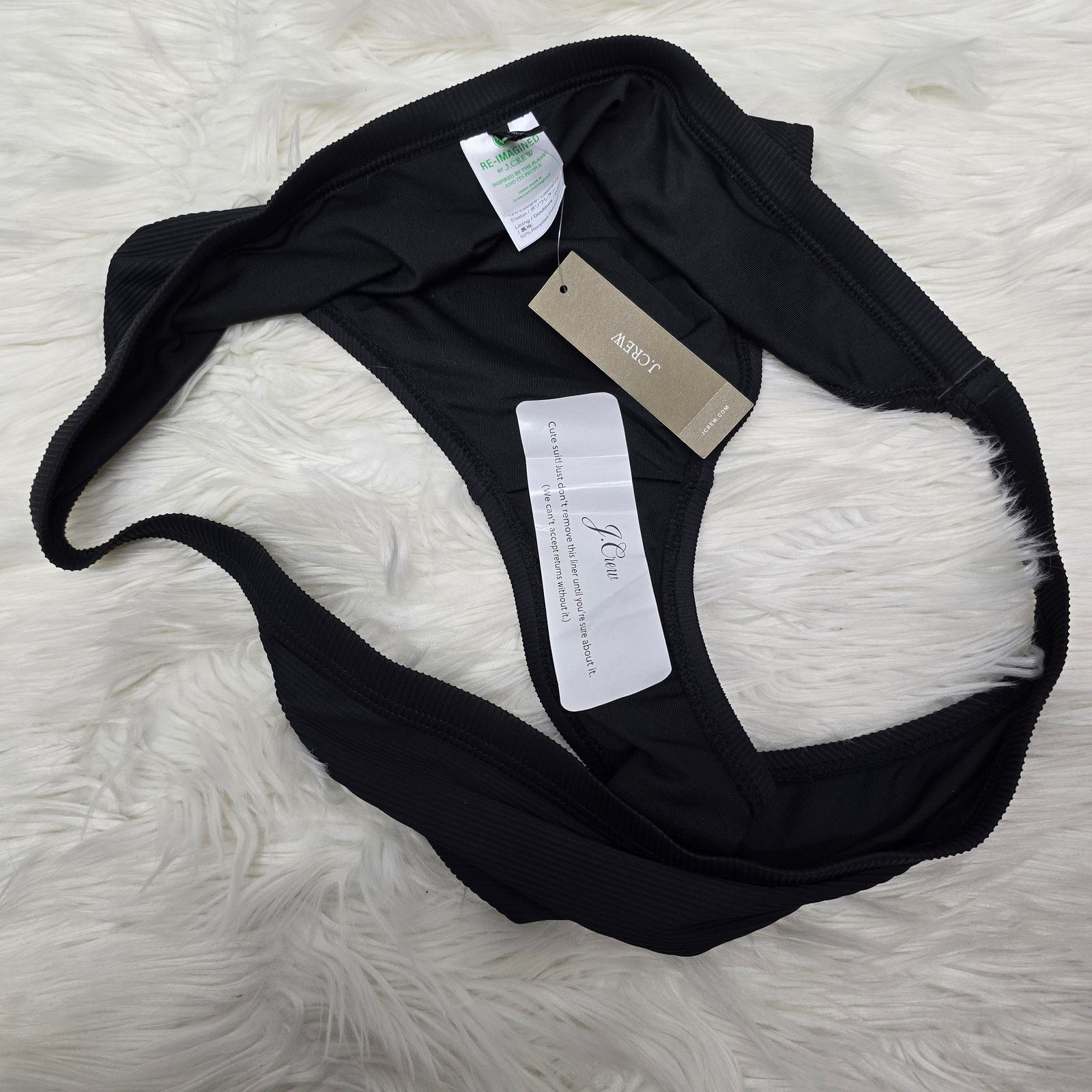 J.Crew J. Crew Ribbed-trim hipster full-coverage bikini bottom XXL Size ONE SIZE - 11 Thumbnail