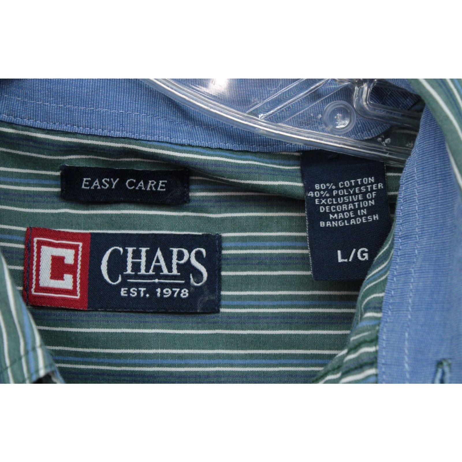 Chaps VTG Chaps Shirts Lot of 2 Men's Large Long Sleeve Button Down Casual Friday Size US L / EU 52-54 / 3 - 5 Thumbnail