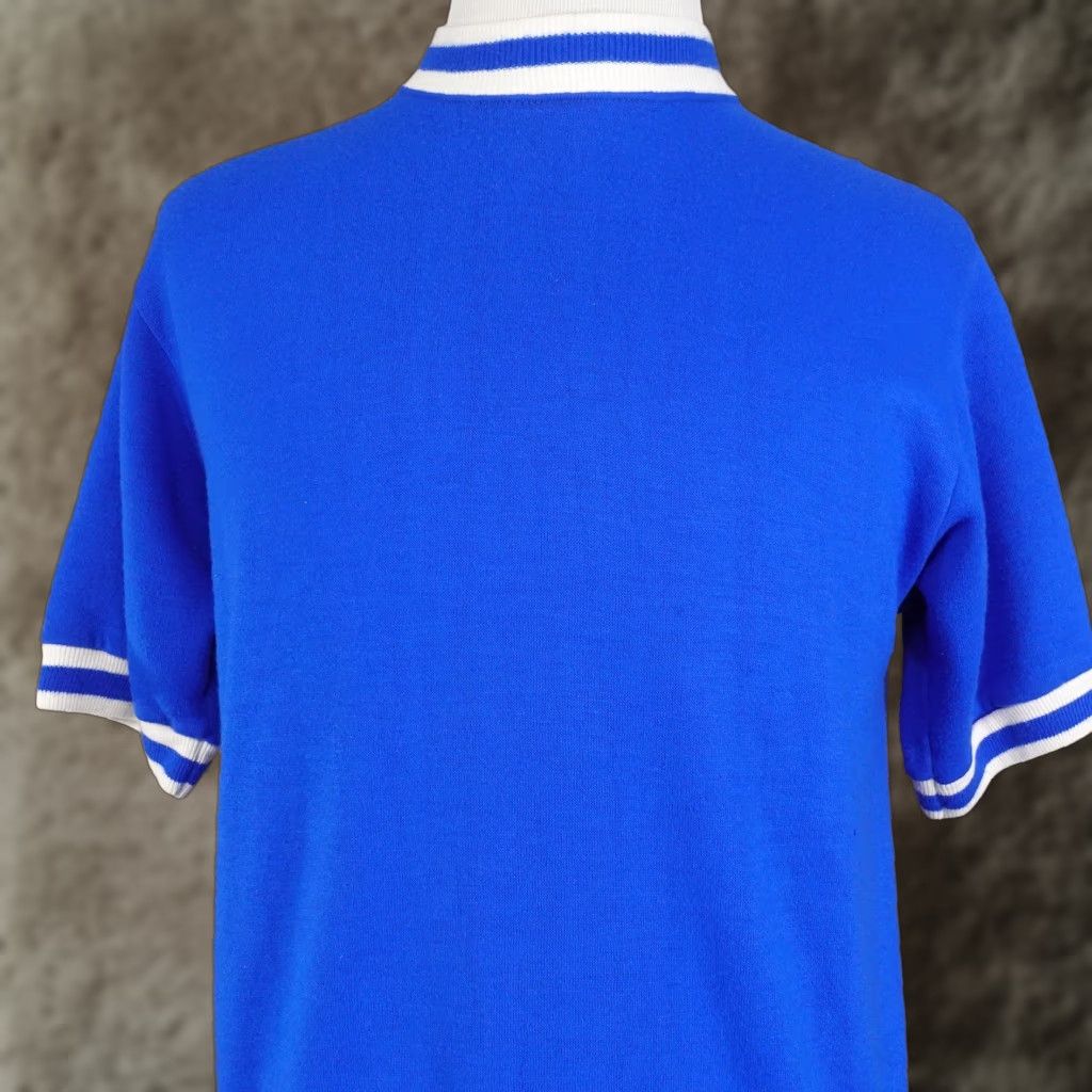 トップス 1960-70s 2tone Vintage Sweat VINTAGE Unbranded Blue Two-Tone Short Sleeve Sweatshirt Adult