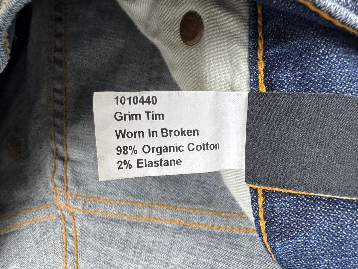 Nudie Jeans NUDIE JEANS Grim Tim Denim Jeans - Worn In Broken Pants Size US 32 / EU 48 - 11 Thumbnail