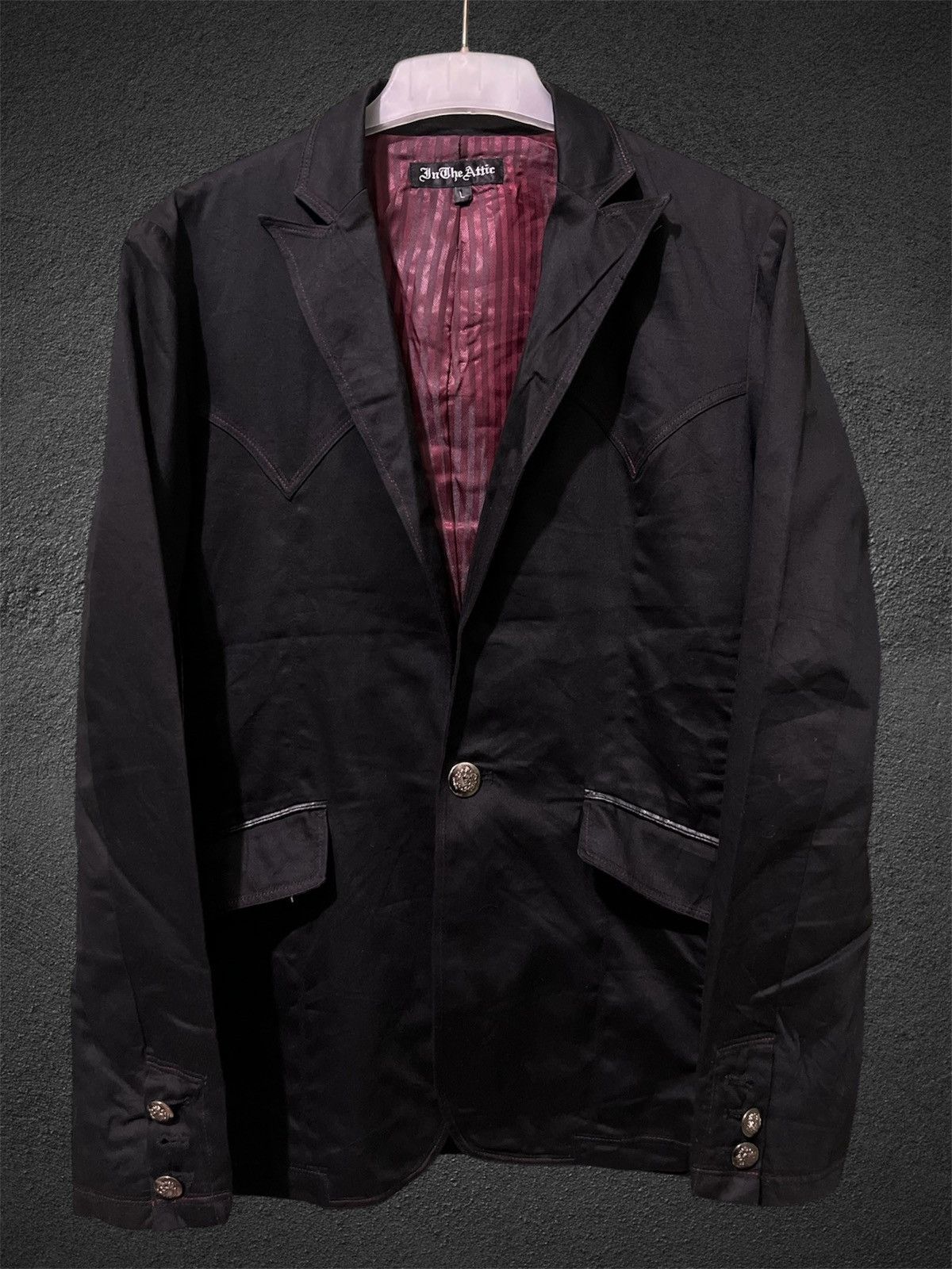 Japanese Brand In The Attic Single Breasted Gothic Vkei Japanese Style Size US L / EU 52-54 / 3 - 3 Thumbnail