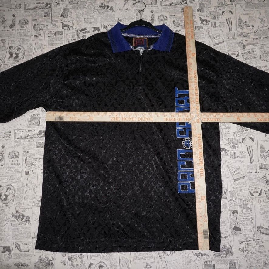 Paco Rabanne XXL - Vintage / Y2K PACO sport jeans 1/4 zip hip hop t-shirt Size US XXL / EU 58 / 5 - 4 Thumbnail