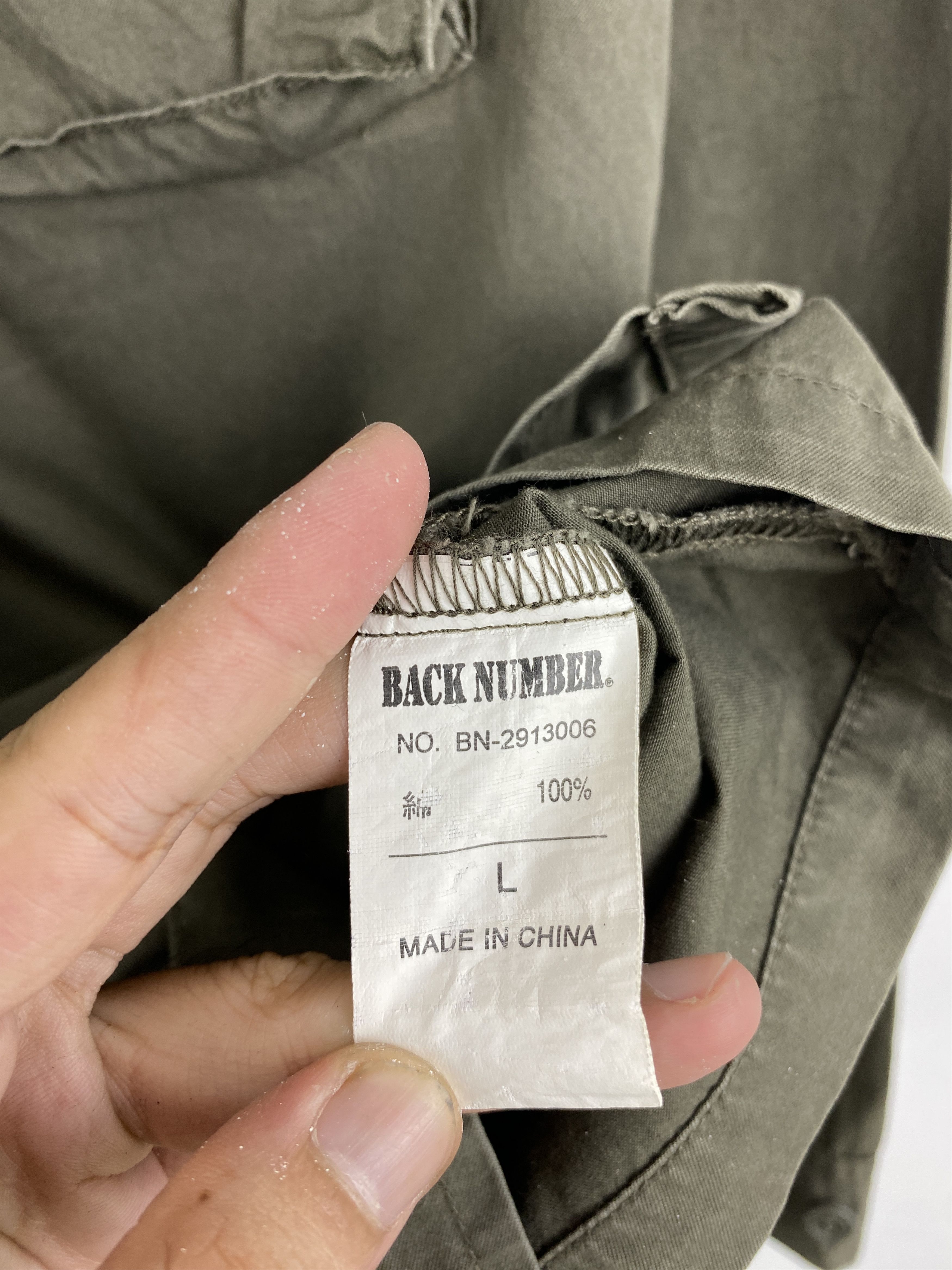 Vintage Back Number Button Ups Military Style Jacket JA0116