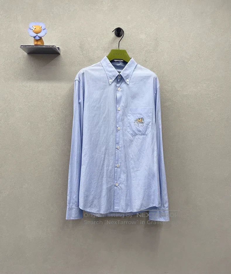 Gucci Gucci Blue shirt with elephant print Size ONE SIZE - 1 Thumbnail