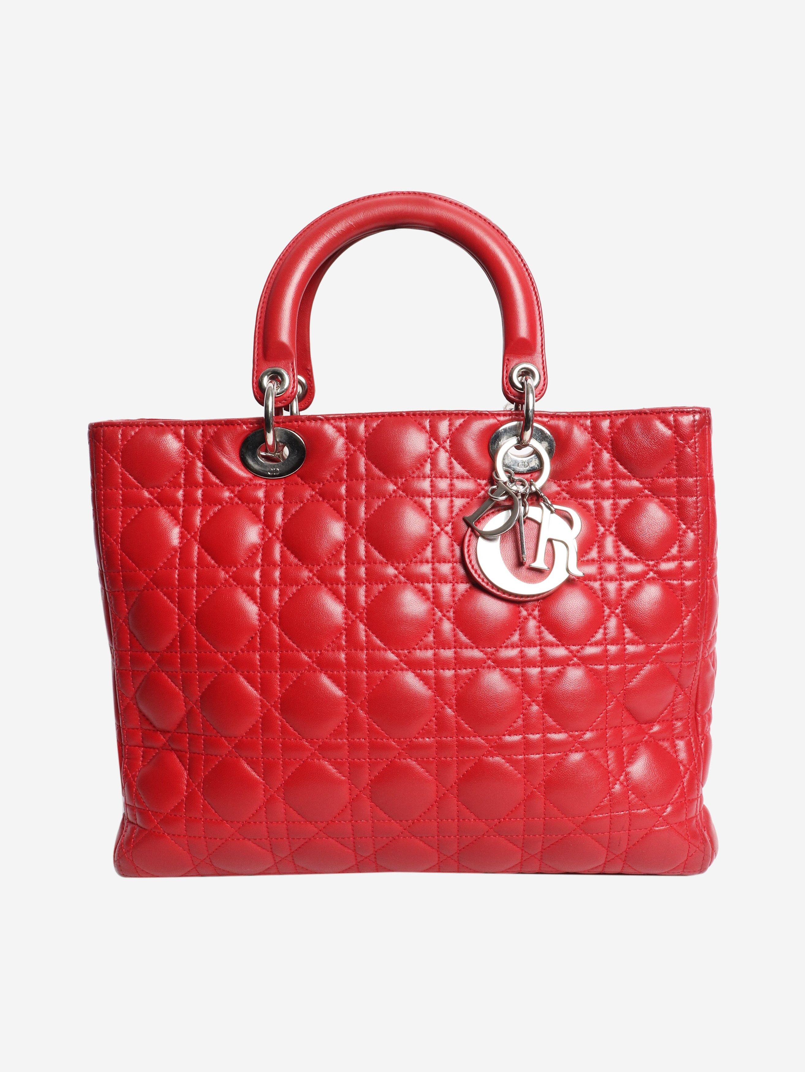 Dior Red 2011 Large Lady bag Size ONE SIZE - 1 Thumbnail