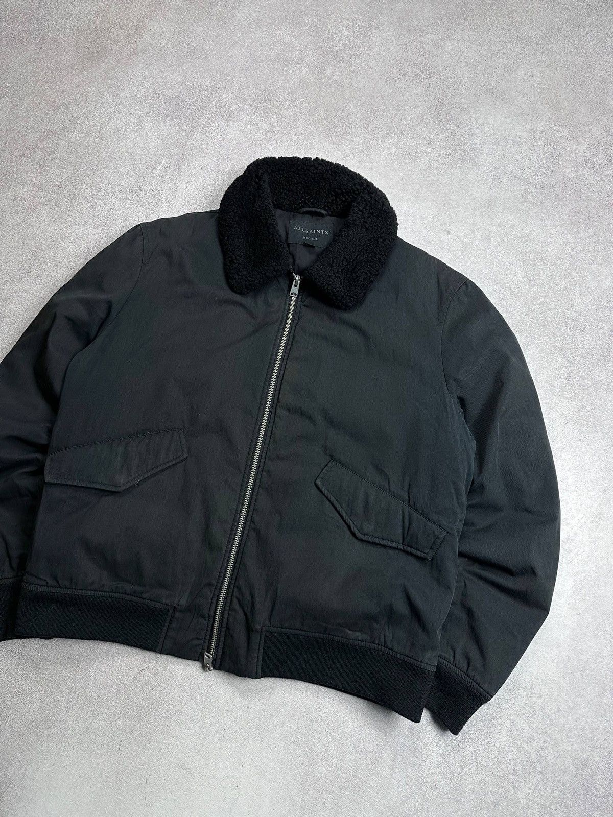 Allsaints Allsaints Conway Jacket Black Sherpa Winter Rare Mens M Size US M / EU 48-50 / 2 - 2 Thumbnail