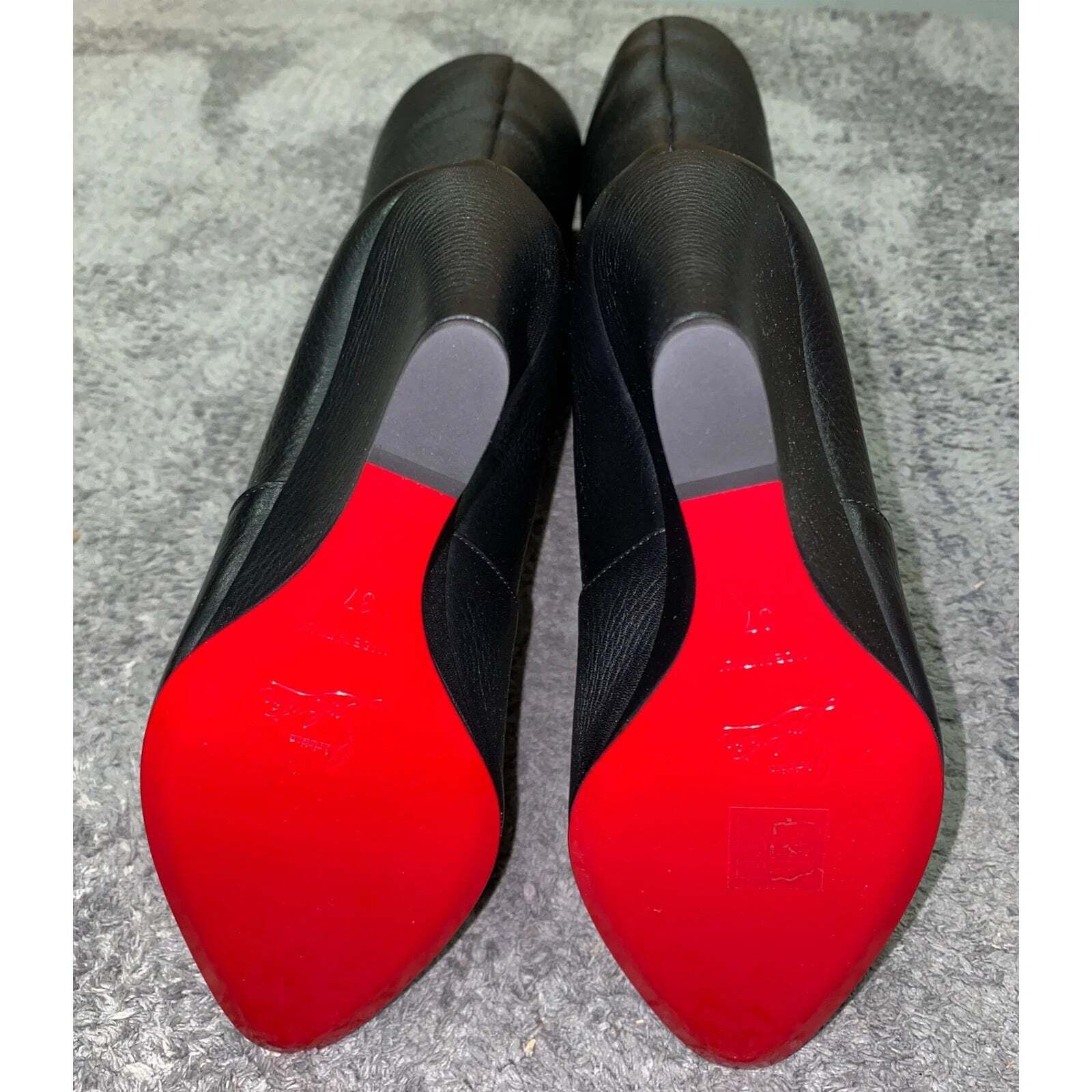 Christian Louboutin Christian Louboutin Civiliza Black Calf Leather Knee High Size US 7 / IT 37 - 12 Thumbnail