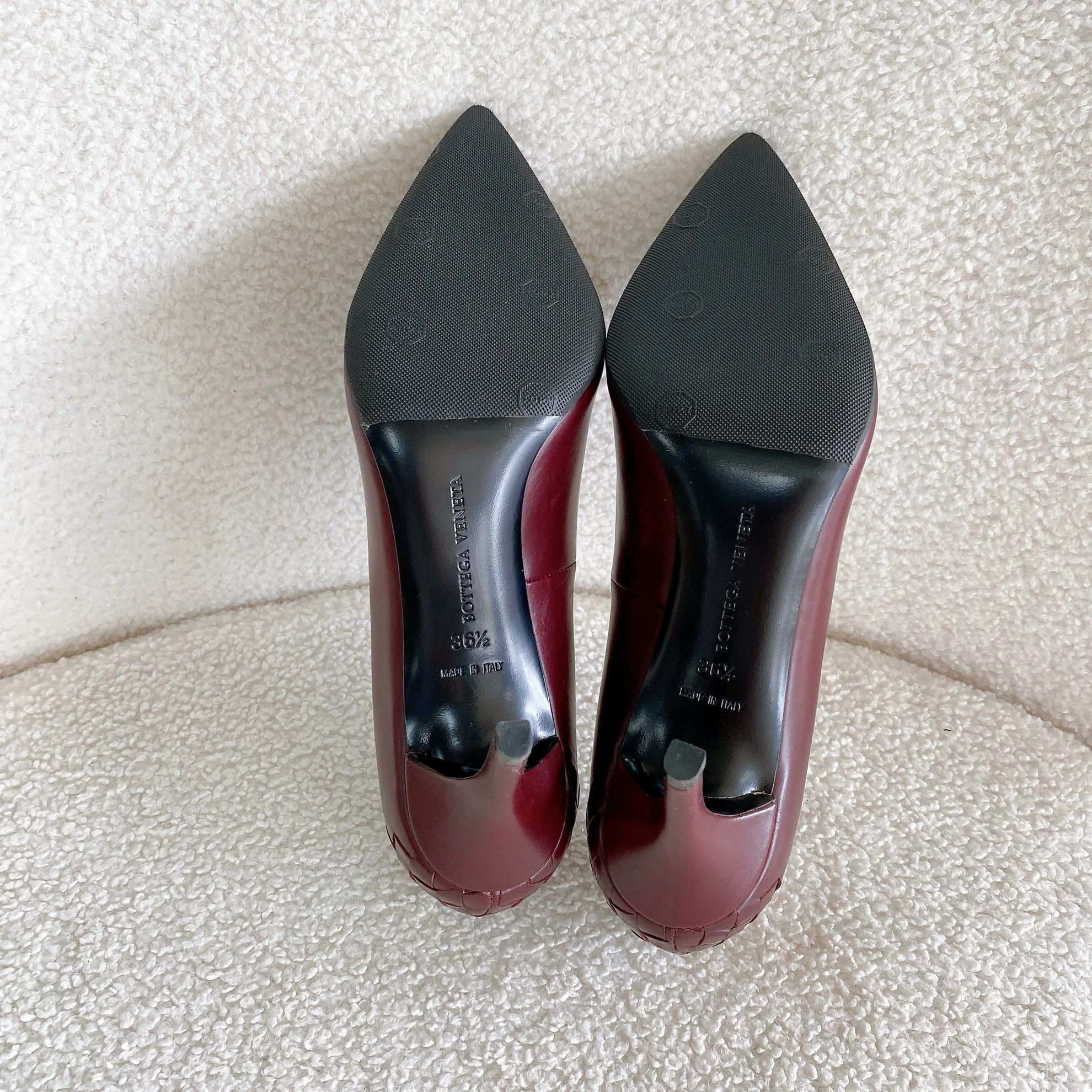 Bottega Veneta Bottega Veneta Crimson High Heels 36.5 Size US 6 / IT 36 - 6 Thumbnail