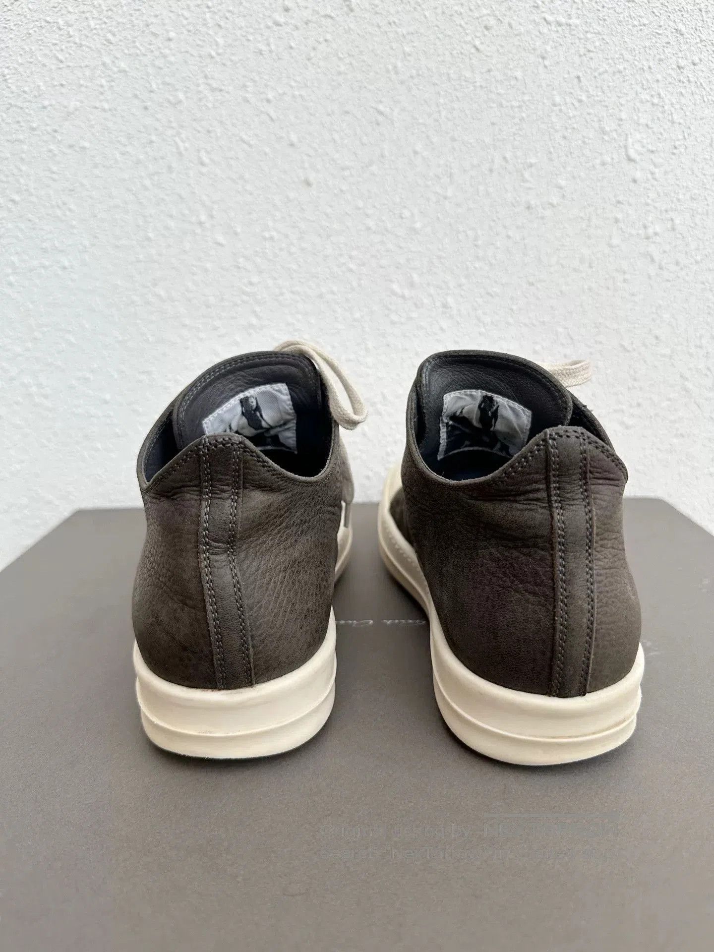 Rick Owens Rick Owens Low Top Gray Pebbled Leather. Size US 6 / IT 36 - 6 Thumbnail