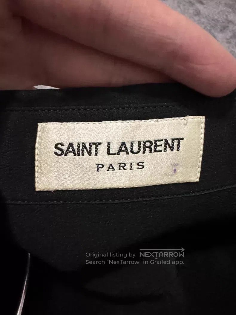 Saint Laurent Paris Saint Laurent Paris Matte Mulberry Silk Basic Black Samura Size M / US 6-8 / IT 42-44 - 5 Thumbnail