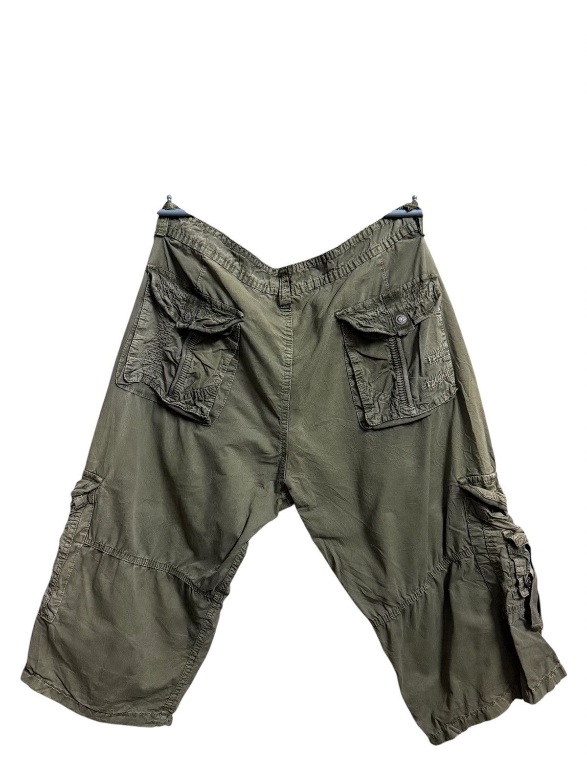 Japanese Brand Fashion Possibly by F.U.S.A.I Cargo Shorts Green Size US 33 - 6 Thumbnail
