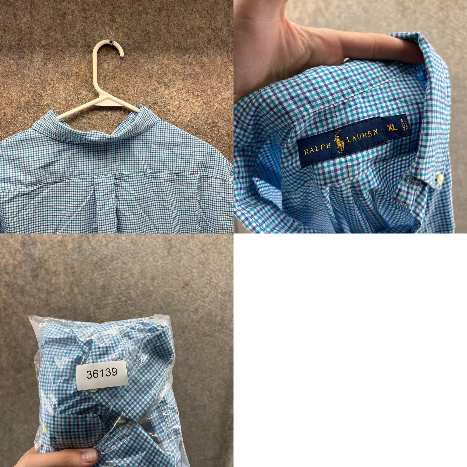 Ralph Lauren Ralph Lauren Shirt Mens XL Blue Button-Down Gingham Oxford Pony Stretch Plaid Shirt Size US XL / EU 56 / 4 - 8 Thumbnail