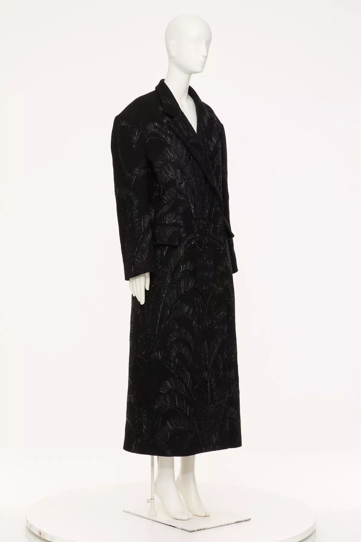 o1s1wg111125 Wool Cashmere Coat in Black