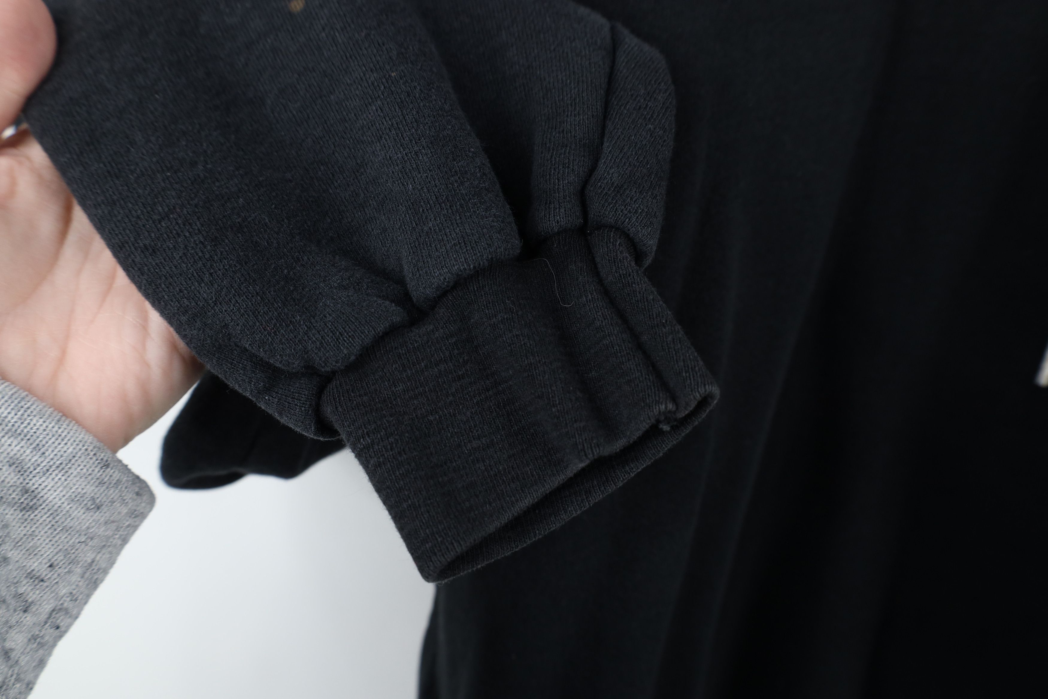 Vintage Vintage 90s Streetwear Heavyweight Side Pocket Hoodie Black Size US XL / EU 56 / 4 - 6 Thumbnail