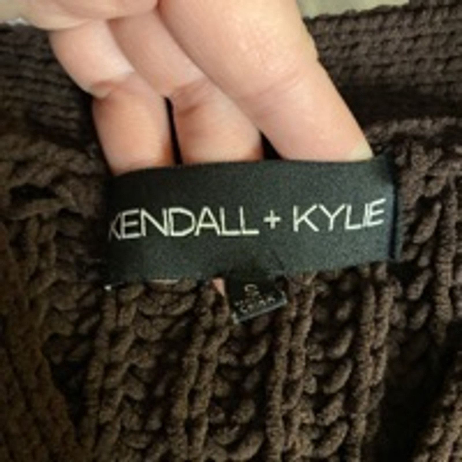 Kendall And Kylie Chunky Knit Brown Button-Up Cardigan Sweater Kendall + Kylie Size S / US 4 / IT 40 - 4 Thumbnail