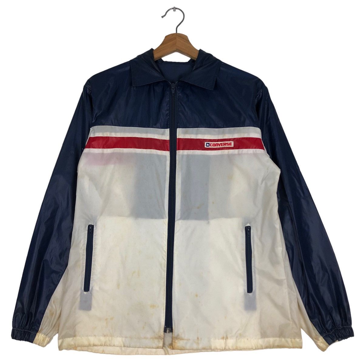 Japanese Brand 🔥80’s Vintage Converse Jacket Big Logo Size US M / EU 48-50 / 2 - 1 Thumbnail