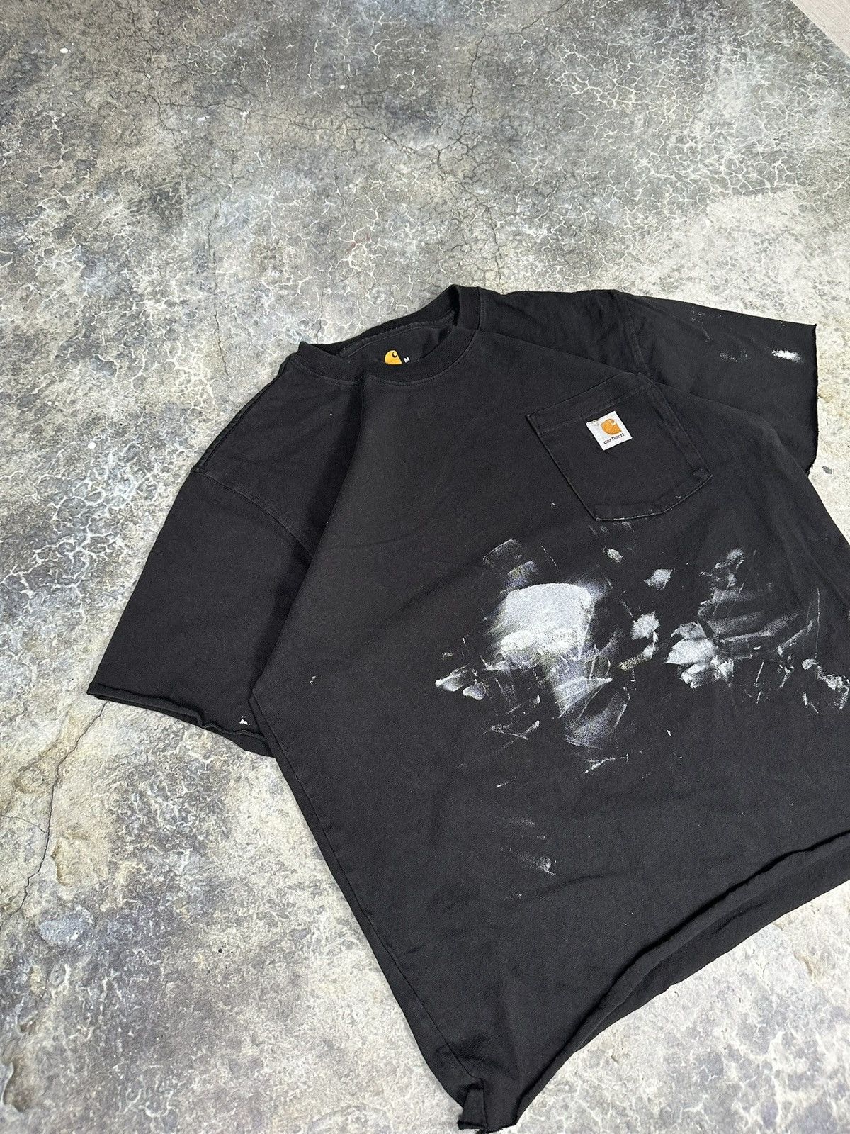 Carhartt × Vintage Vintage Carhartt Distressed Pocket Tee Size US M / EU 48-50 / 2 - 3 Thumbnail