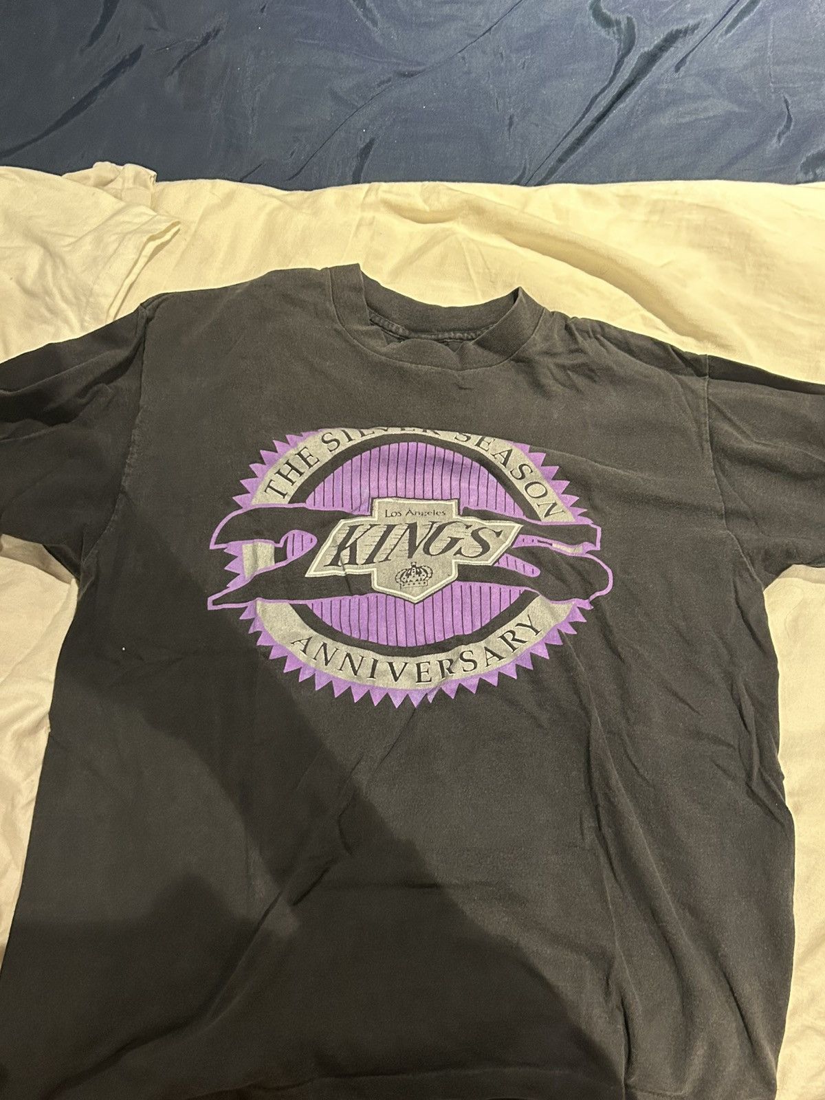 Vintage LA Kings Silver Season NHL Tee Single Stitch