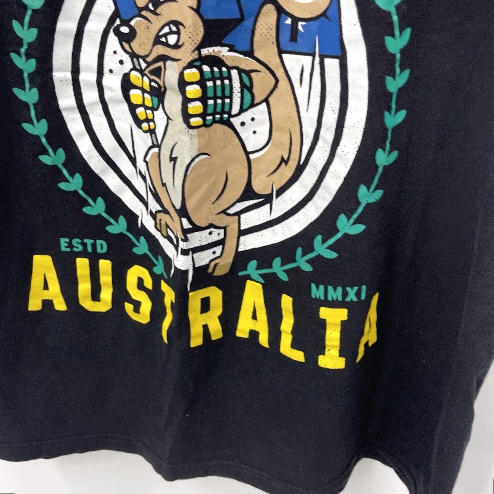KangaROOS Violent Gentlemen Kangaroo Graphic T-Shirt Black Large Mens Size US L / EU 52-54 / 3 - 6 Thumbnail