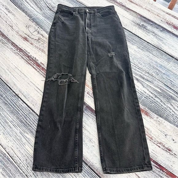 Gap GAP 90’s Loose High Rise in Washed Black Women’s Jeans Size 28" / US 6 / IT 42 - 2 Thumbnail