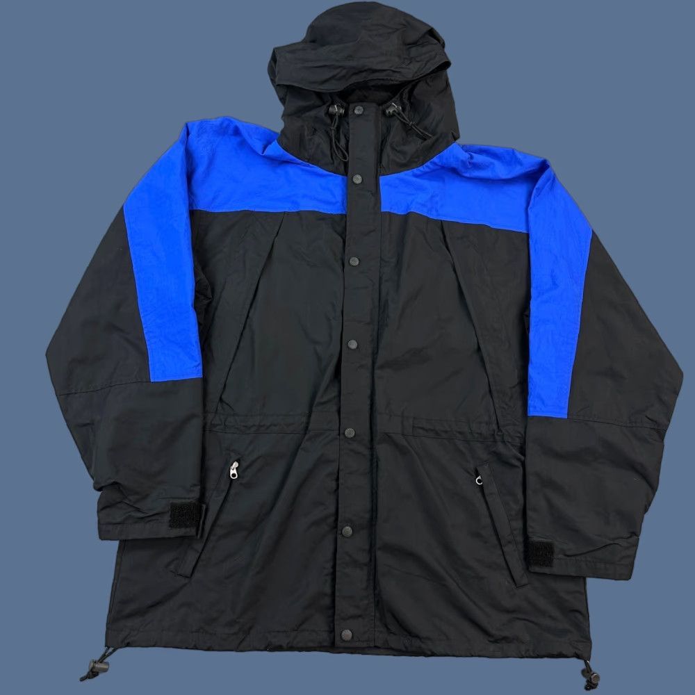 J.Crew Vintage J.Crew Sport Jacket Mens XL Black Full Zip Hooded Windbreaker Oarsman Size US XL / EU 56 / 4 - 1 Thumbnail