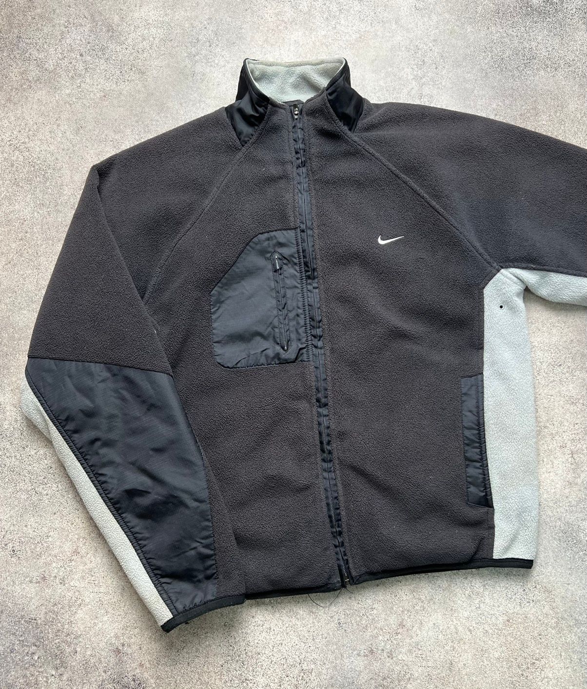 Pre-owned Nike X Nike Acg Nike Vintage Fleece Jacket In Black