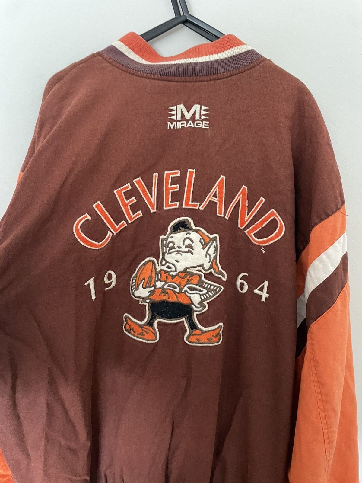 Mirage Cleveland browns - ‘mirage’ jacket - large Size US L / EU 52-54 / 3 - 3 Thumbnail