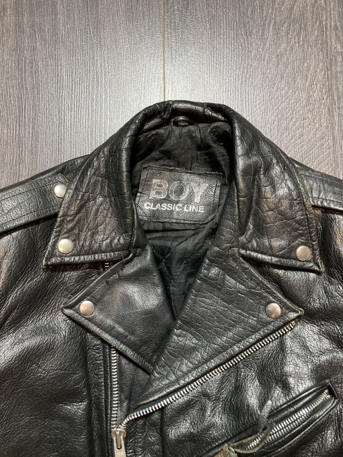 Boy London 90s Vintage Leather Bike Cropped Jacket Harley style Size US S / EU 44-46 / 1 - 4 Thumbnail