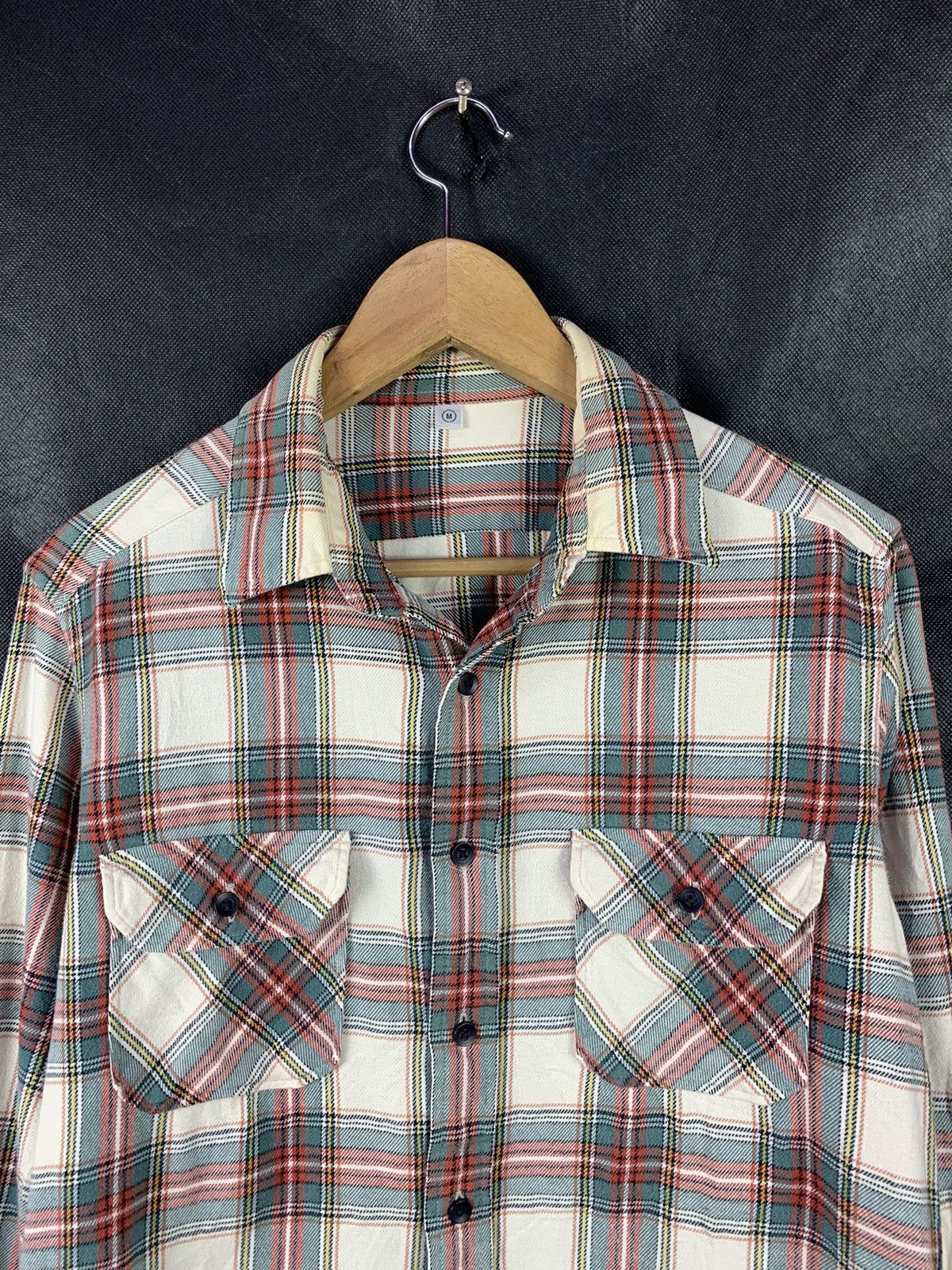 Japanese Brand × Uniqlo Steals! Uniqlo Double Pocket Flannel Plaid Checkered Shirt Size US M / EU 48-50 / 2 - 3 Thumbnail
