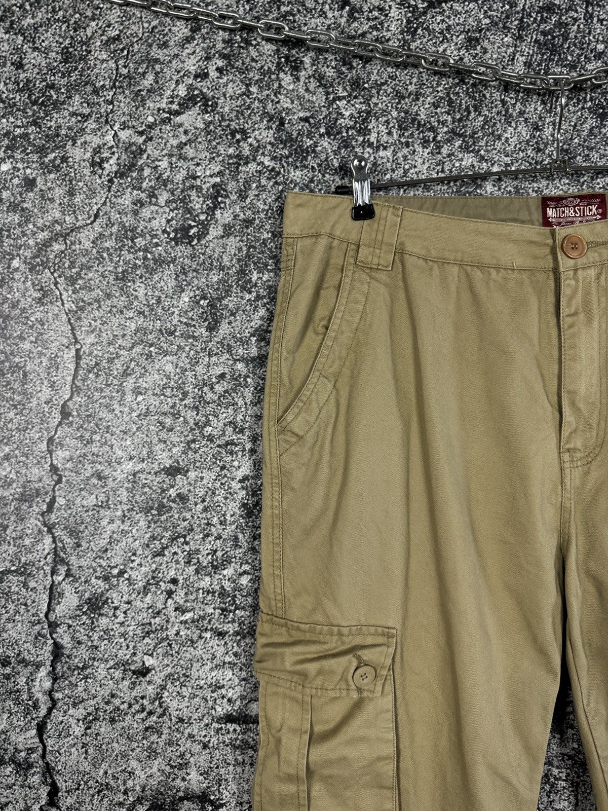 Vintage Match & Stick Cargo Pants Multi Pocket Outdoor Workwear Y2K Size US 38 / EU 54 - 3 Thumbnail