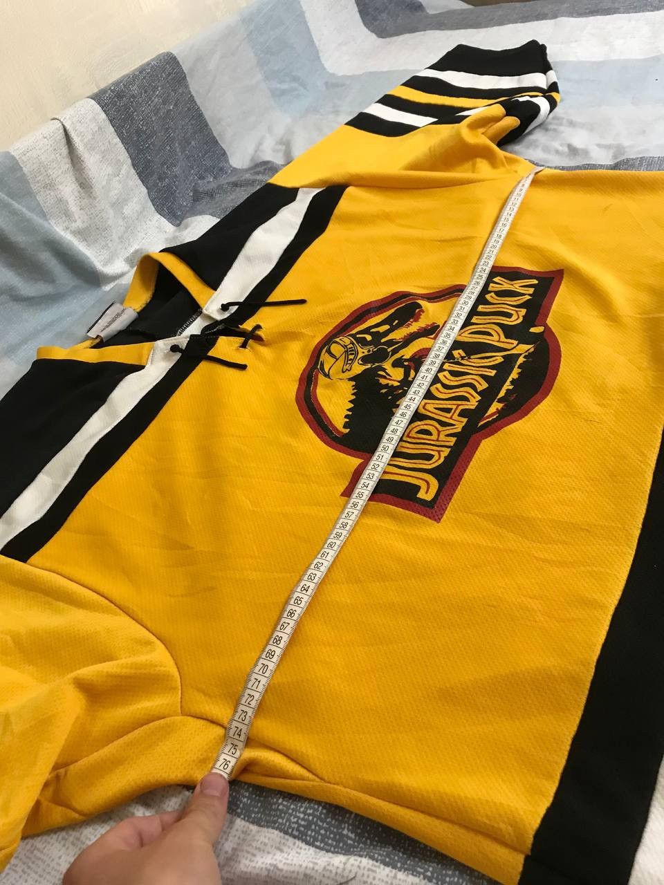 NHL 🔥 Jurassic Puck NHL Vintage Jersey Shirt Rugby Hockey USA Size US XL / EU 56 / 4 - 20 Thumbnail
