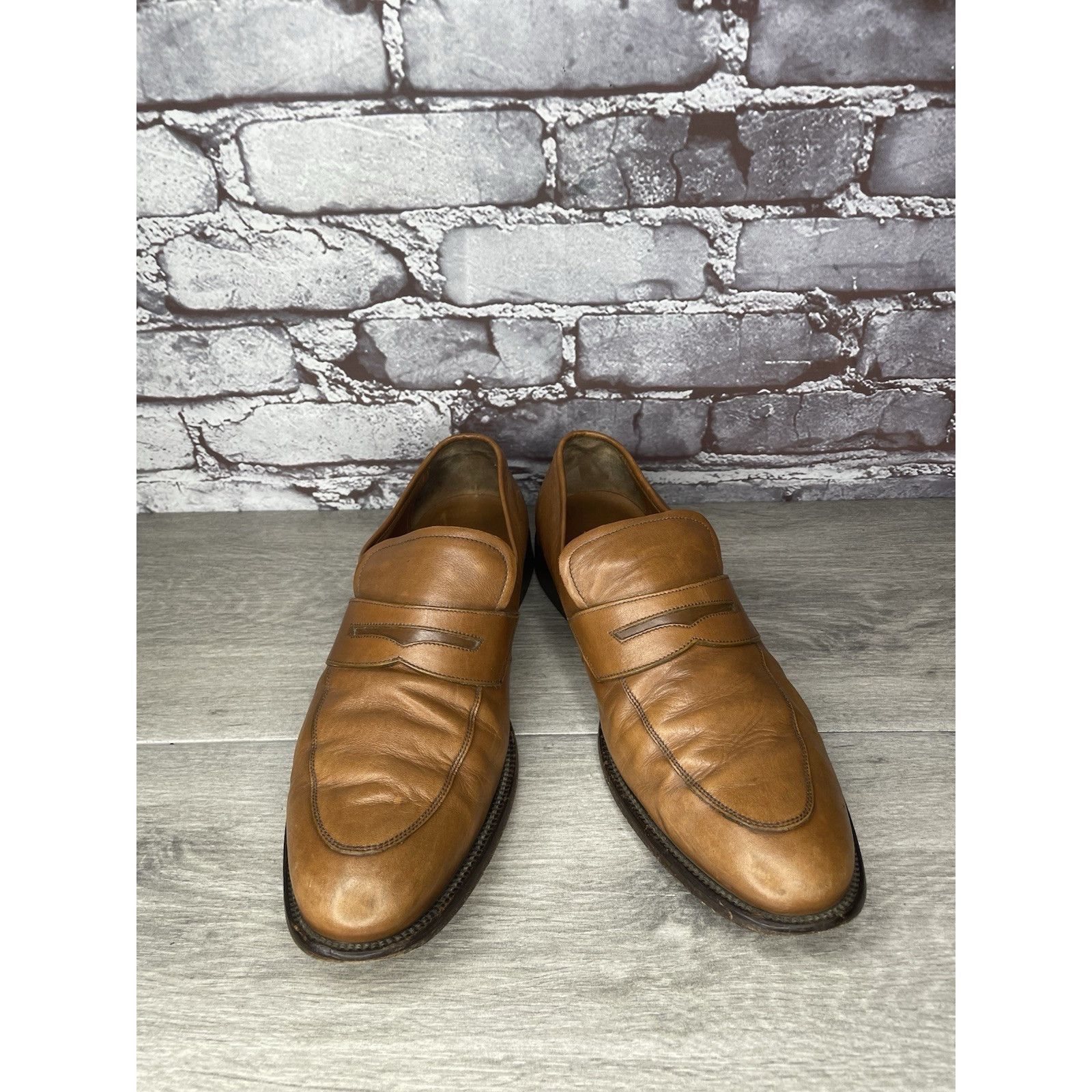 Bally Bally Brown Leather Salasan Penny Loafers Dress Shoes Men’s Size US 7 / EU 40 - 17 Thumbnail