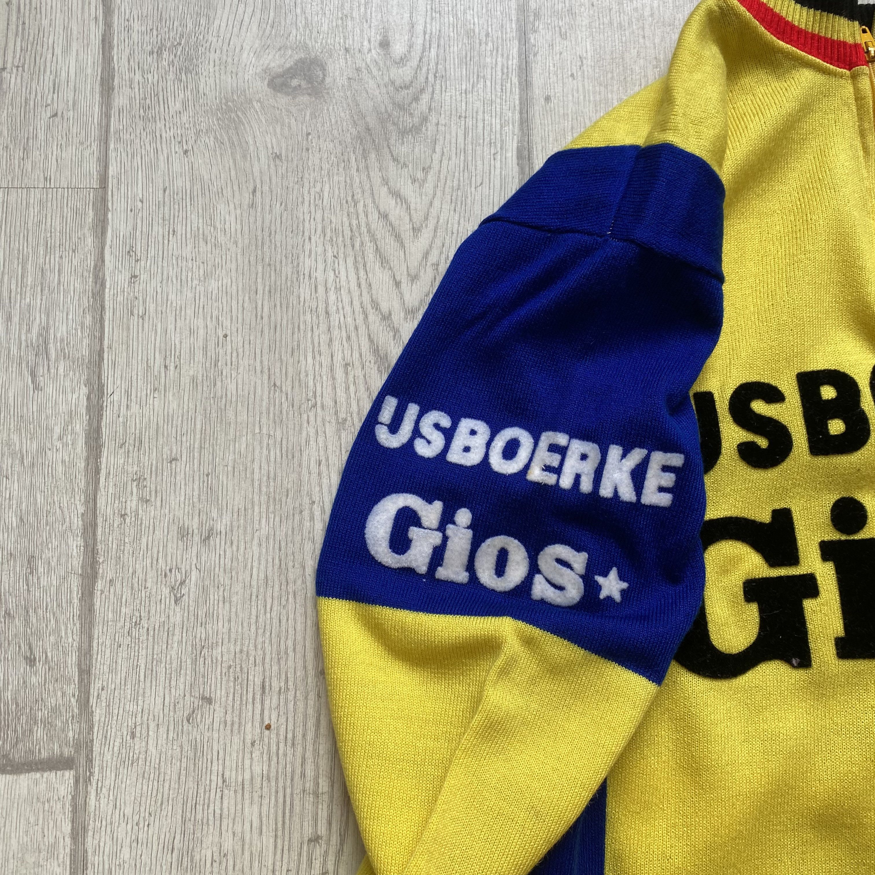 Bicycle 🚲 Vintage 80s Knit Wool Cycling jersey longsleeve Size US M / EU 48-50 / 2 - 5 Thumbnail