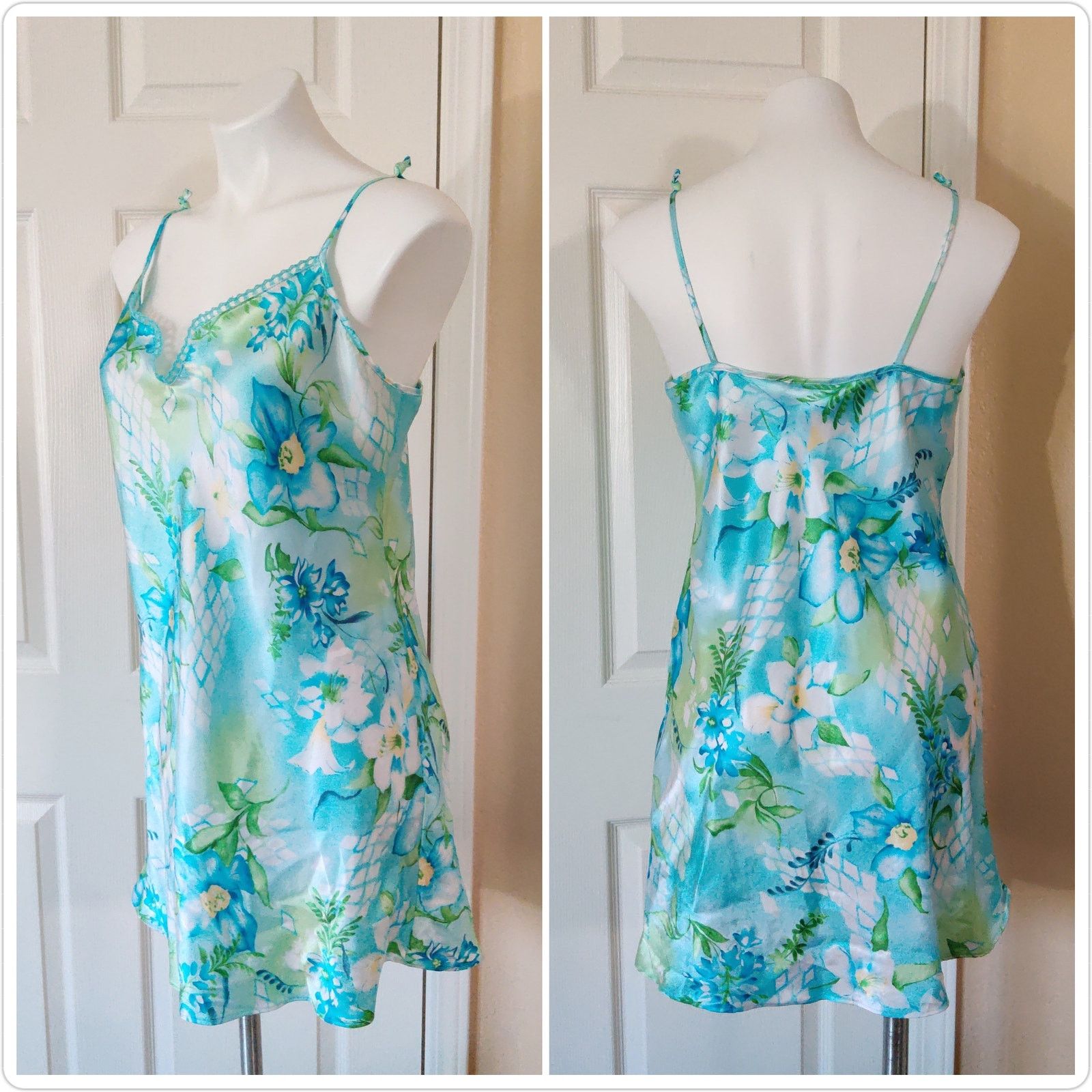 Vintage Vintage Sophia by Delicates silky chemise robe set Size ONE SIZE - 5 Thumbnail