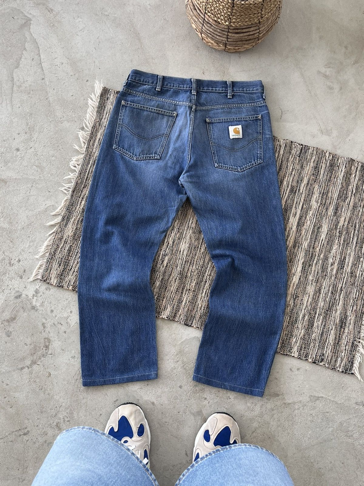 Carhartt Vintage Carhartt Denim Jeans Straight cut Sk8 Y2K Blue Pants Size US 32 / EU 48 - 1 Thumbnail