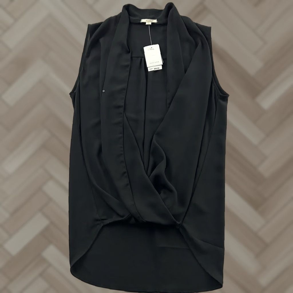 Vintage Pleione Sleeveless Blouse XS Women's Black Size XS / US 0-2 / IT 36-38 - 1 Thumbnail