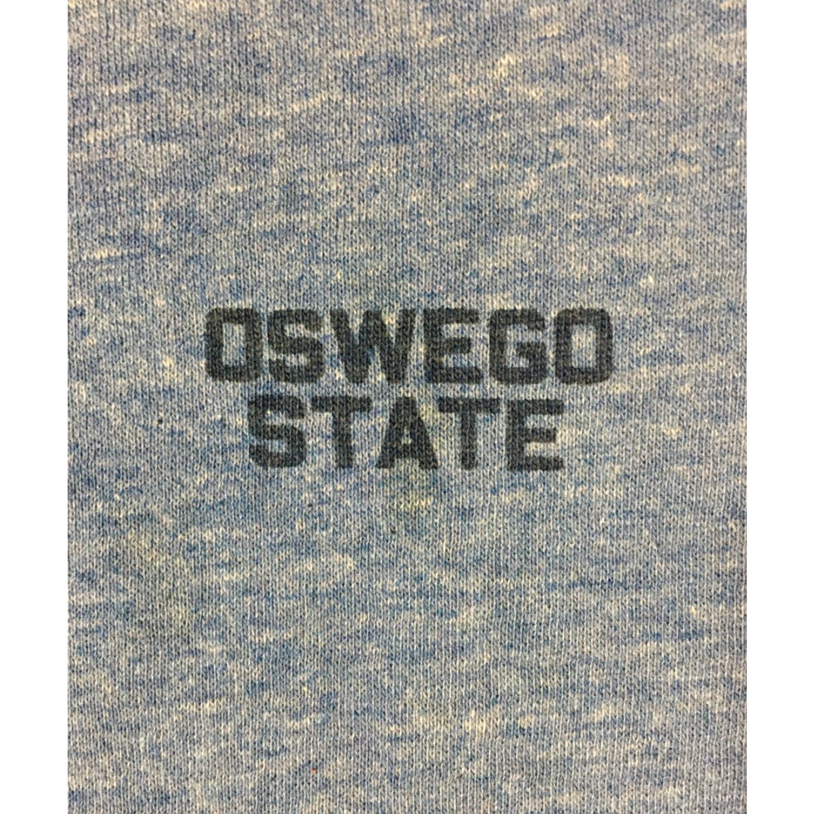 Vintage VINTAGE Oswego State University Sweatshirt S Mens Blue Distressed Spellout 70s 80s College University PE Sports Track Gangster Grunge - Size US S / EU 44-46 / 1 - 3 Thumbnail