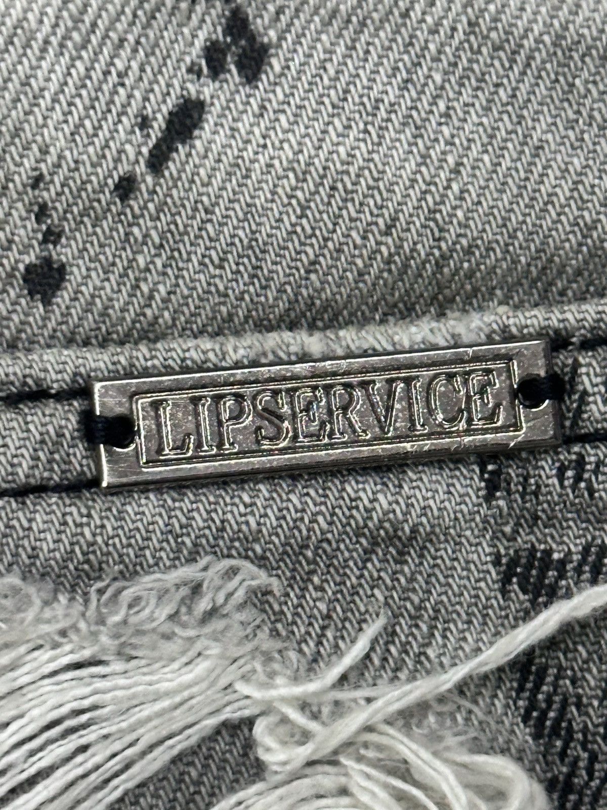 Lip Service Vintage LIP SERVICE Distressed Jeans with Painted & Faded Size US 31 - 9 Thumbnail