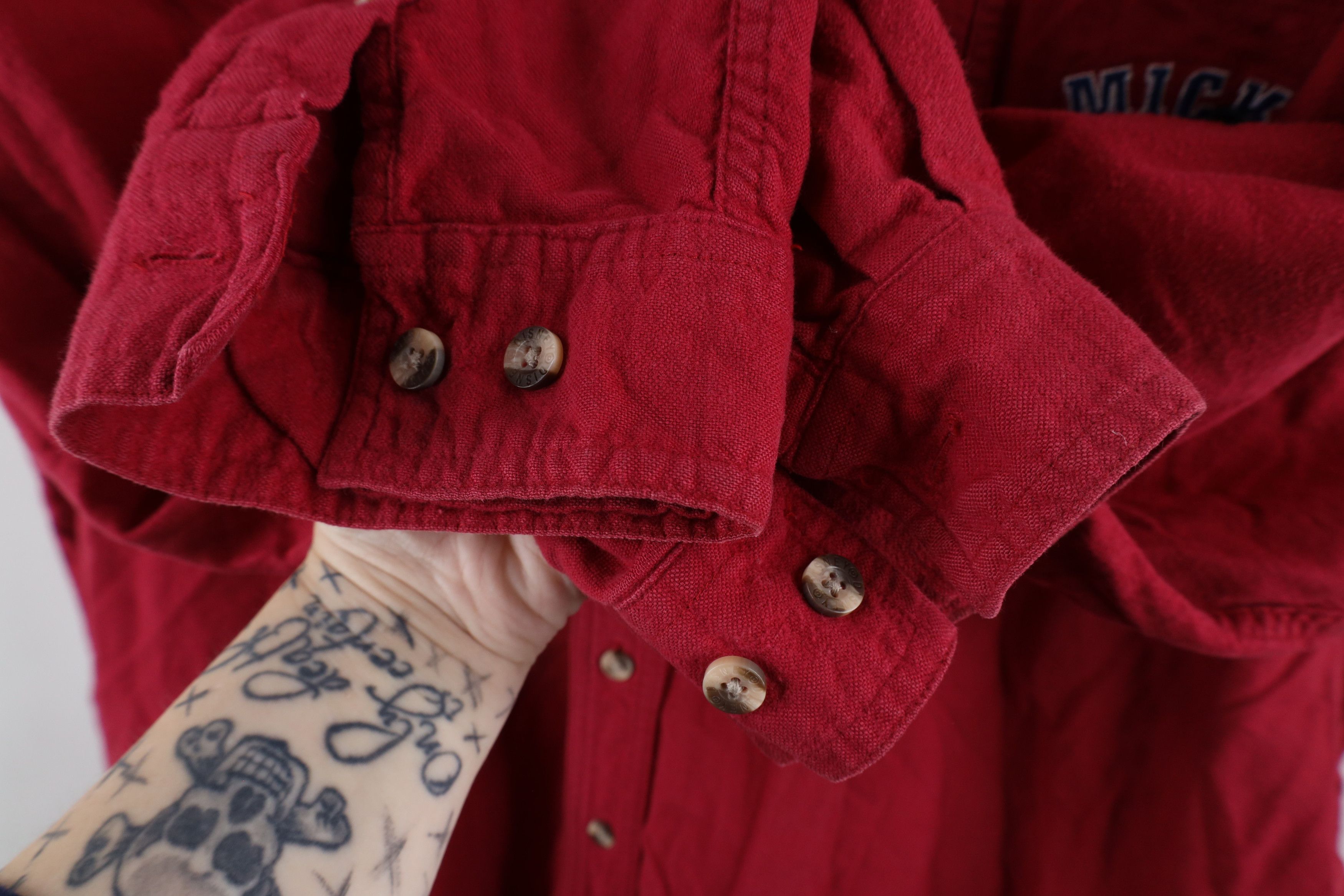 Disney × Vintage Vintage 90s Disney Mickey Mouse Flannel Button Down Shirt Size US XXL / EU 58 / 5 - 9 Thumbnail