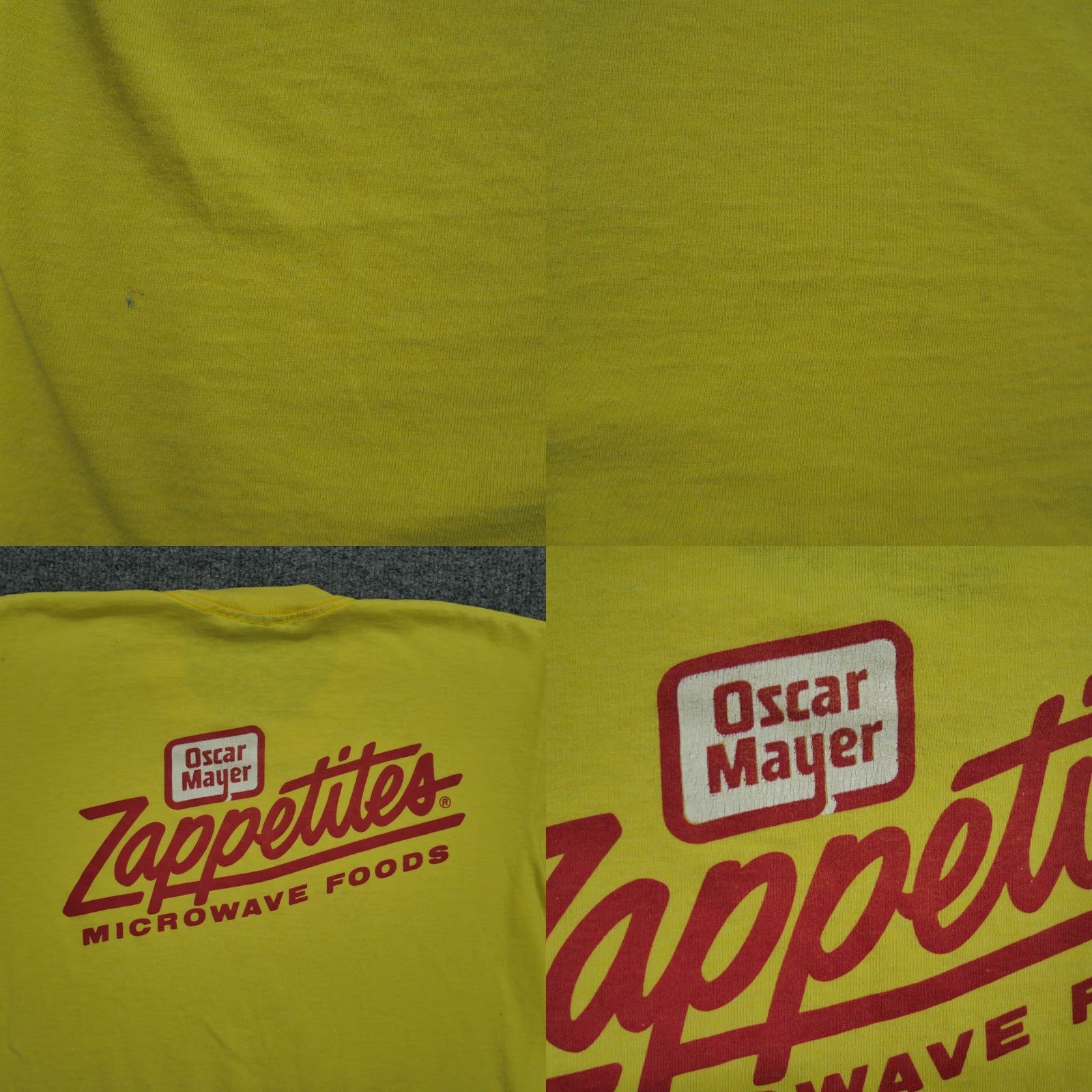 Vintage VINTAGE Oscar Mayer T Shirt Mens Adult Large Yellow 90s Screen Stars Graphic Print Short Sleeve Crew Neck Cotton Size US L / EU 52-54 / 3 - 8 Thumbnail