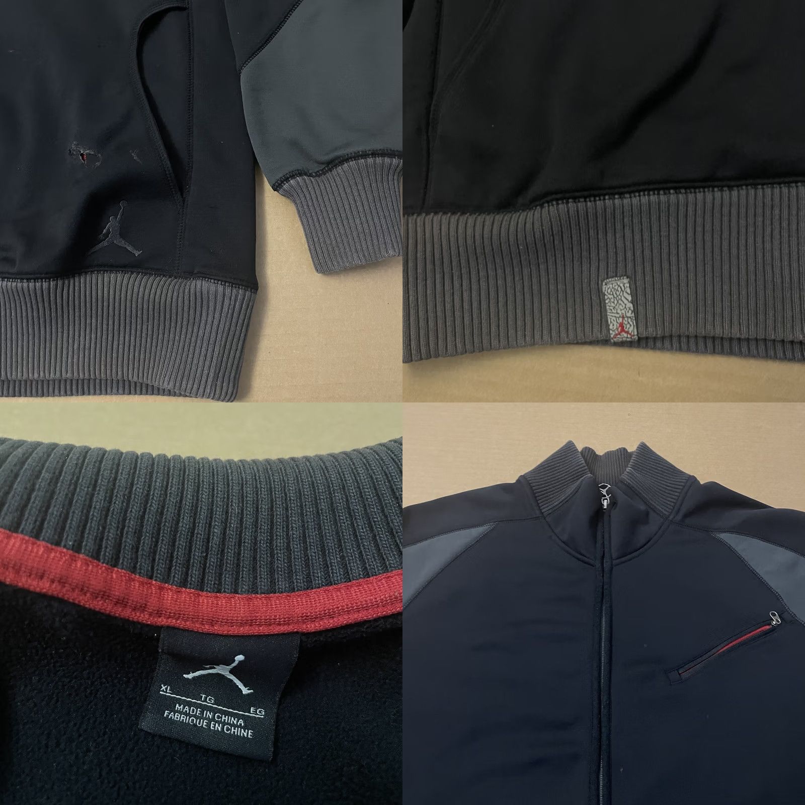 Jordan Brand Air Jordan Sweatshirt Adult XL Black Flight Jumpman Full Zip Size US XL / EU 56 / 4 - 8 Thumbnail