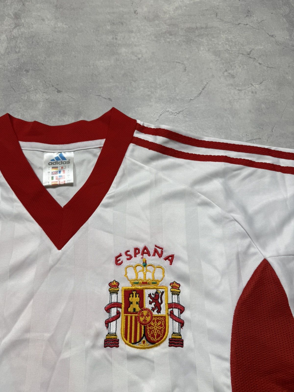 Adidas Adidas Spain Vintage Jersey #7 PAUL Size US L / EU 52-54 / 3 - 3 Thumbnail