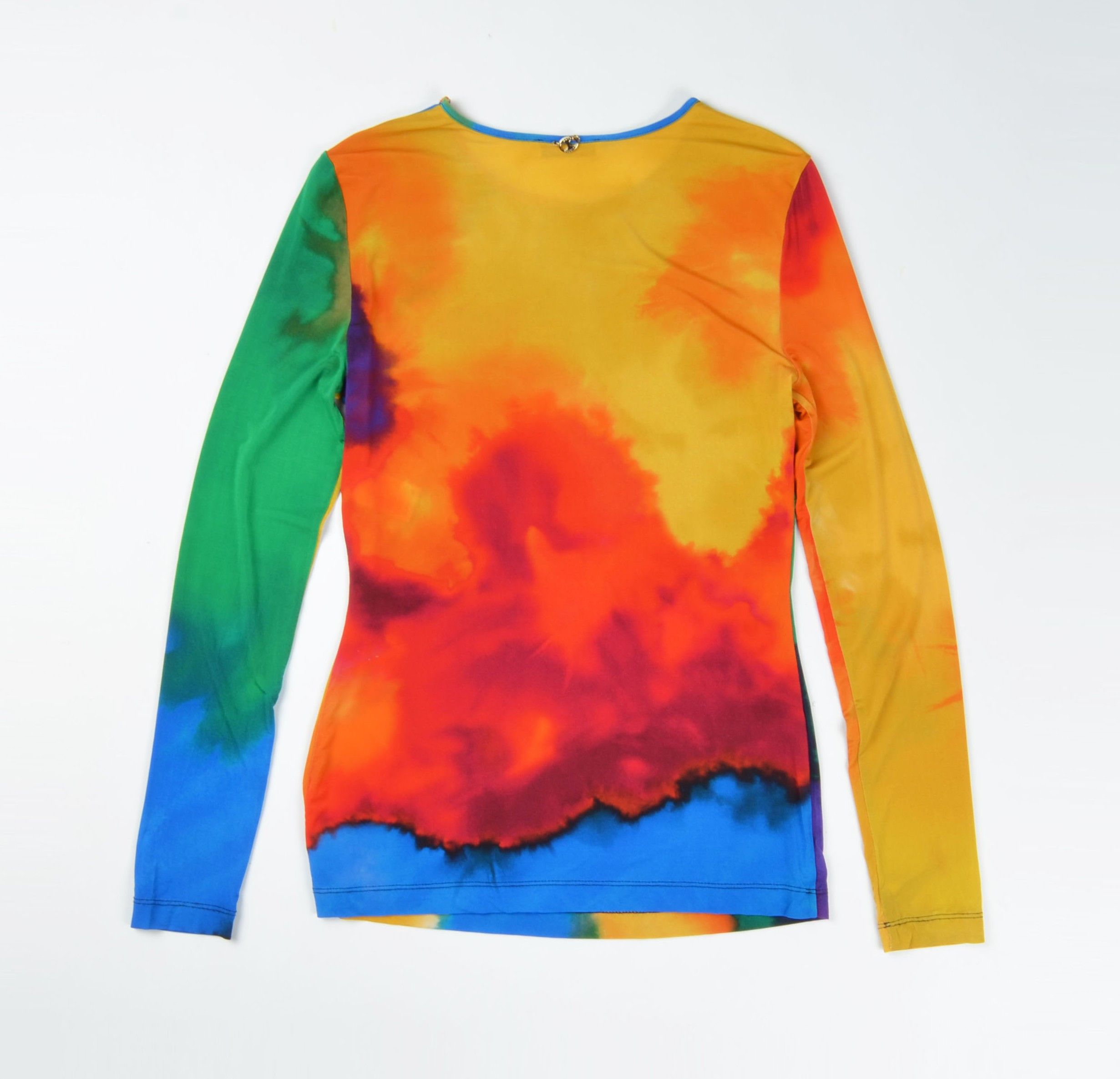 Paco Rabanne Paco Rabanne Rainbow Tie-Dye Mesh Long Sleeve Top Size XS / US 0-2 / IT 36-38 - 11 Thumbnail