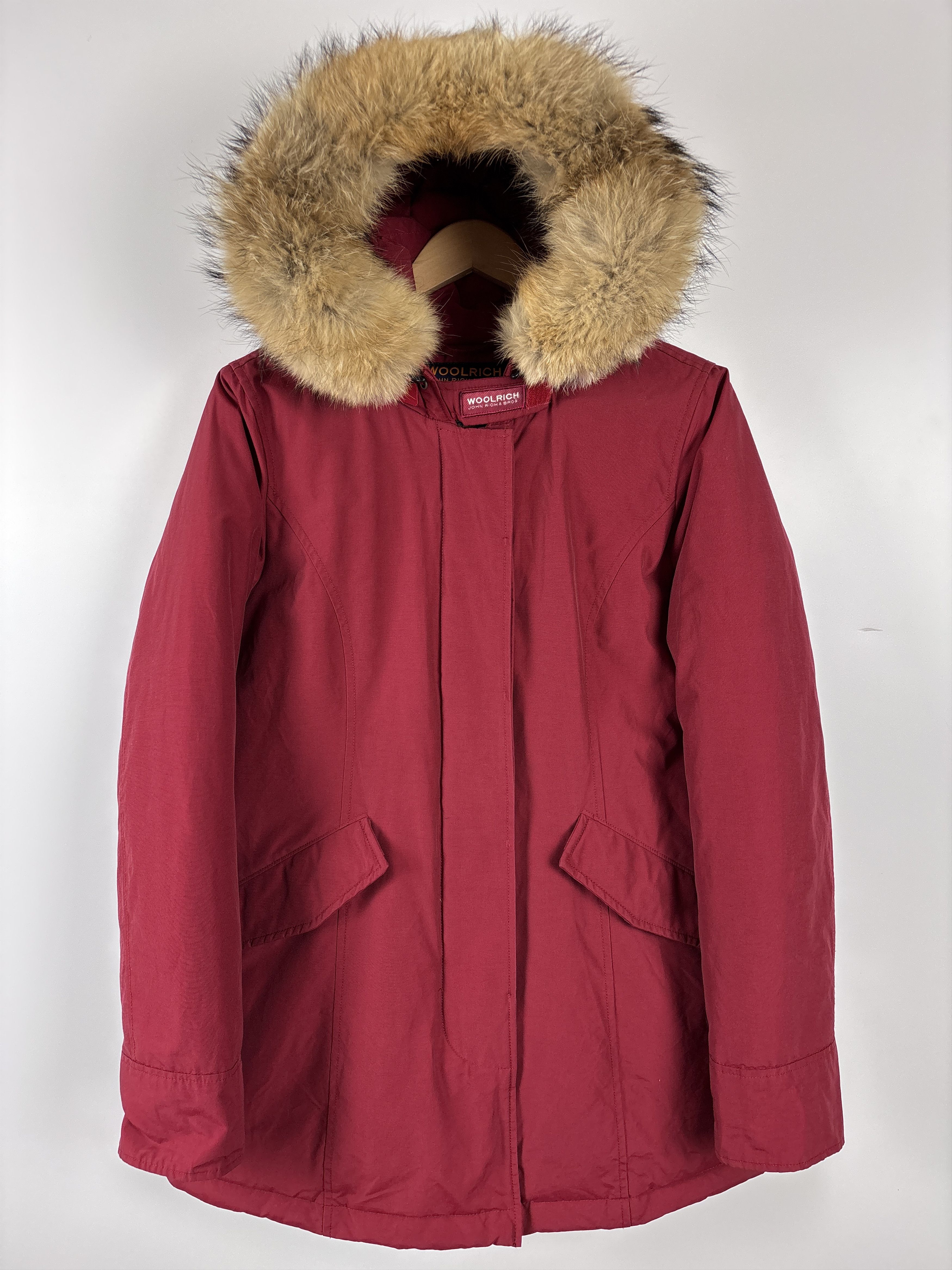 Woolrich Woolen Mills Womens Woolrich Arctic Down Hooded Parka Red Size M Size M / US 6-8 / IT 42-44 - 1 Thumbnail