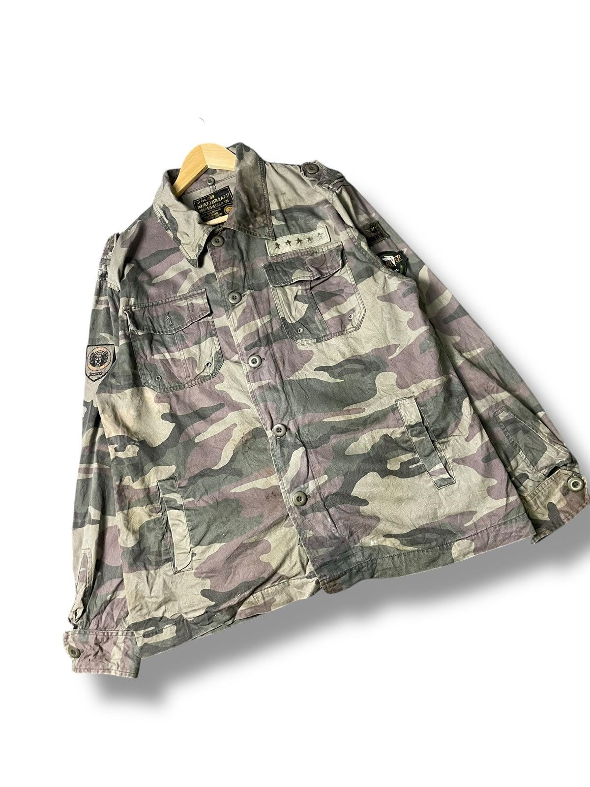 Japanese Brand × Vintage Vintage Classic Aero Special Military Jacket (71) Size US S / EU 44-46 / 1 - 4 Thumbnail