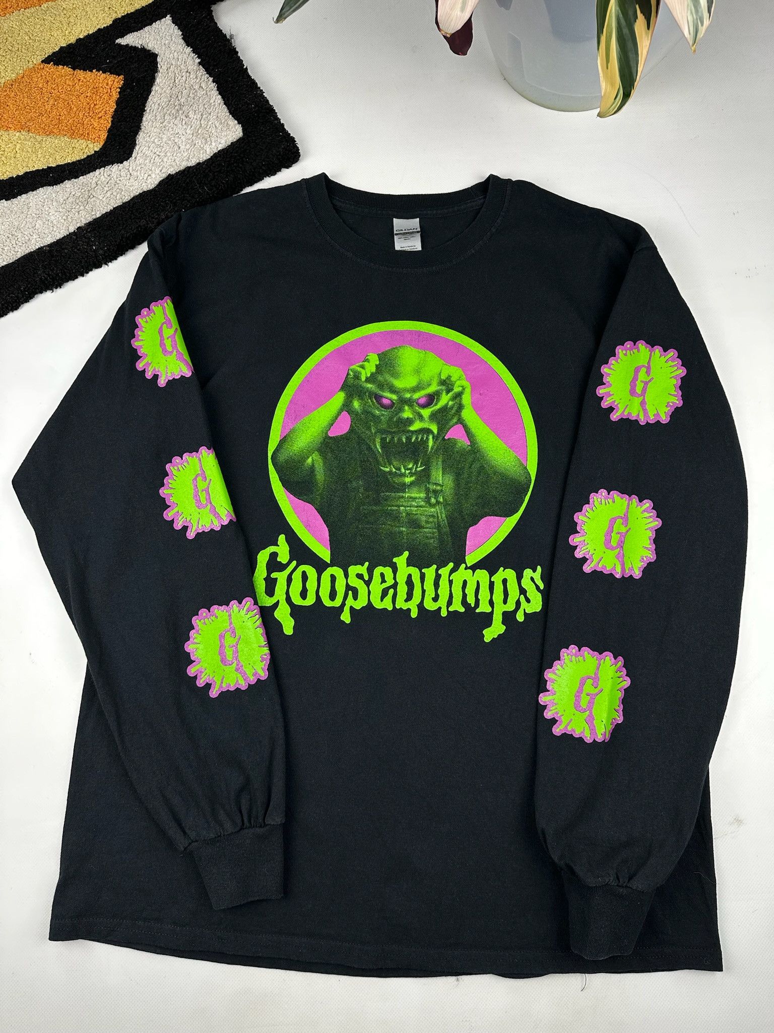 Expert Horror Vintage Goosebumps tshirt longsleeve Halloween Horror Tee Size US L / EU 52-54 / 3 - 1 Thumbnail