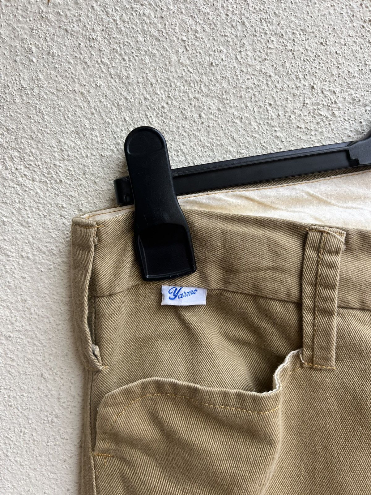 Yarmo YARMO Made in England Cinch Back Khaki Trouser Pant Size US 32 / EU 48 - 8 Thumbnail
